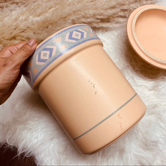 Vtg Treasure Craft Tribal Southwestern Can - Picture 5 of 9